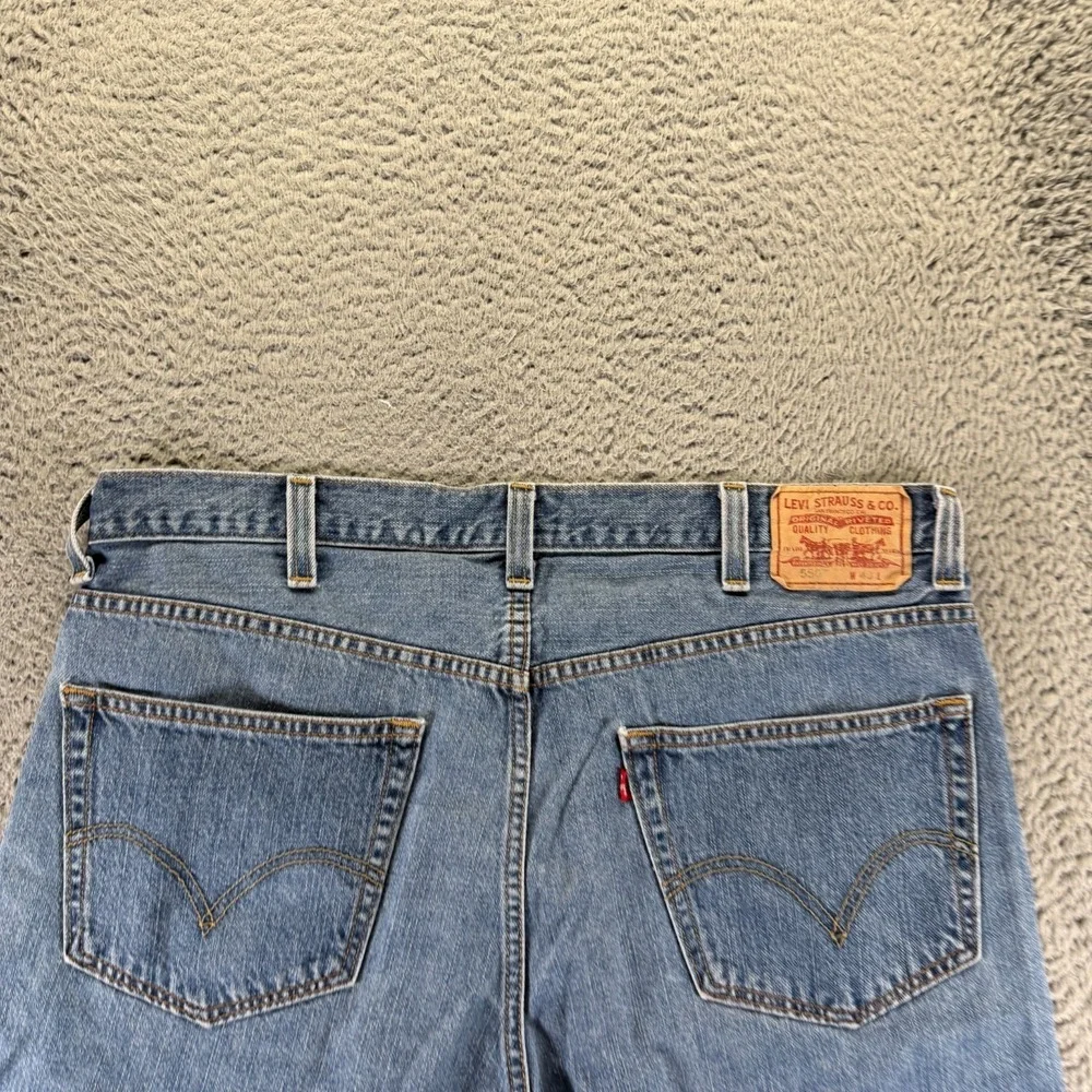 Vintage Levi's 550‎ Shorts Mens 40 Blue Cotton Denim Bermuda Relaxed Workwear